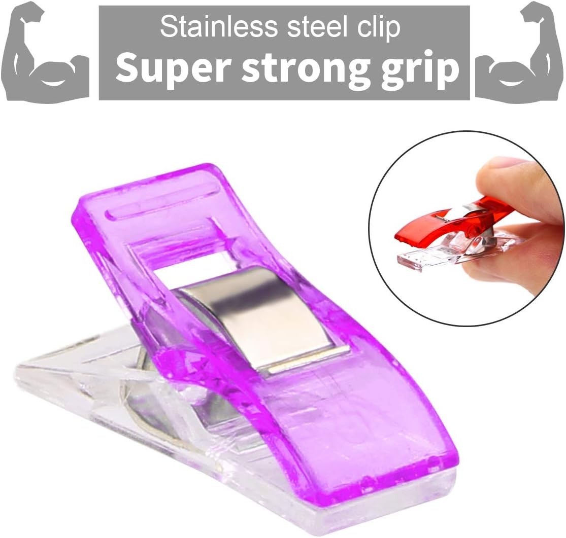 Versatile 30-Pc Sewing Clips with Storage Case - Perfect for Quilting Projects
