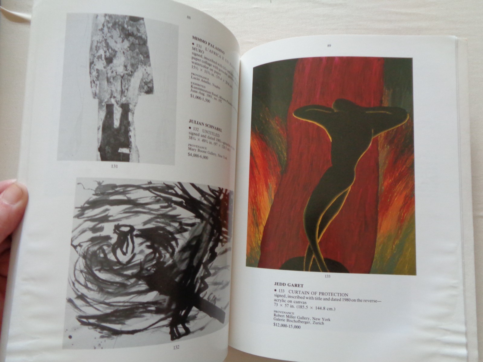 Christie's Auction Catalog 1985 Contemporary Art Christo Dzubas Ruscha Stella