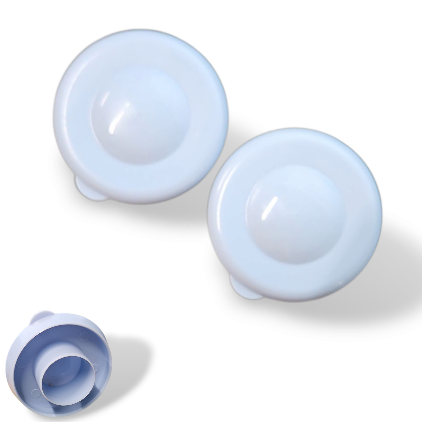 55mm Dew Cap Snap-On Crown Top Lids For 3-5 Gallon Water Bottle Jug - 2Pack