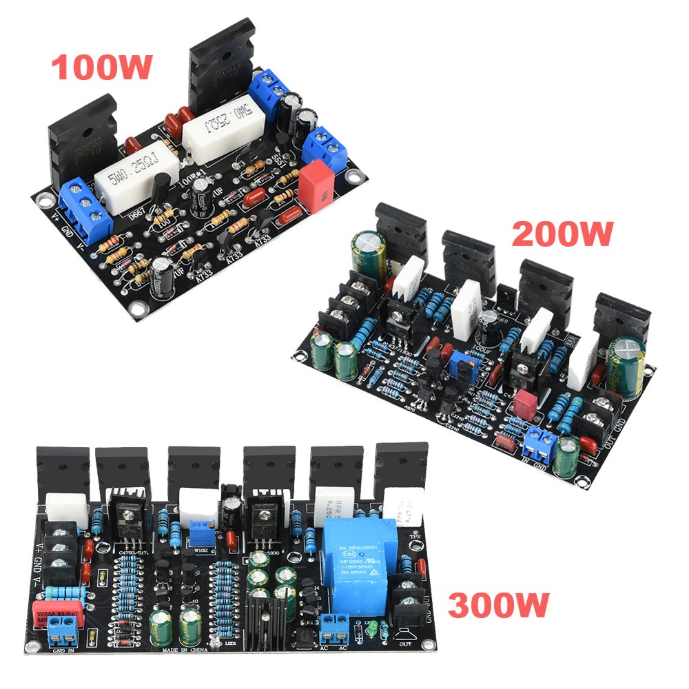 DC 20-90V 200W 300W Mono Power Amplifier 1943+5200 HIFI Audio Amplifier Board