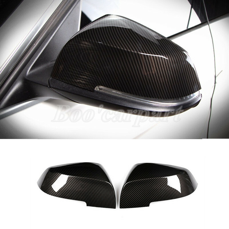 For BMW X1 E84 ABS Carbon Fiber Style Mirror Caps Exterior Mirrors Frame 2012-2015