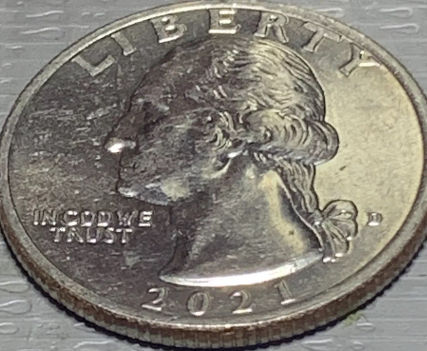 2021 Quarter With Face Shadow And More. Unique Coin