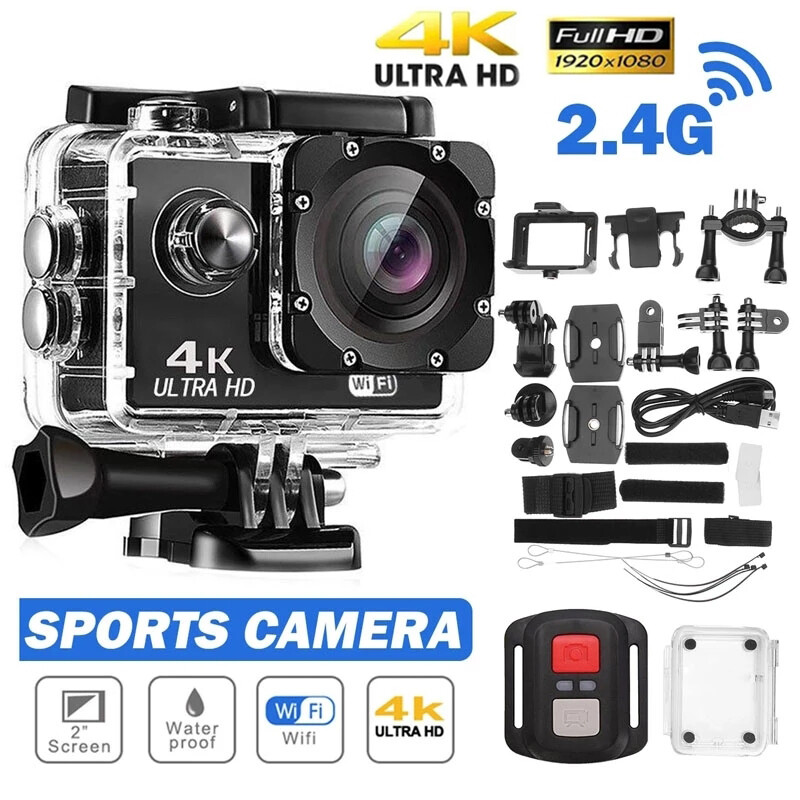 4K Action/Sports/Waterproof Camera FHD 1080P Digital Camcorder As Go Pro NEW