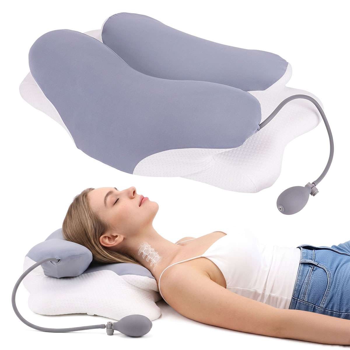Cervical Pillow for Neck Pain Relief,Orthopedic Ergonomically Memory Bed Pillow