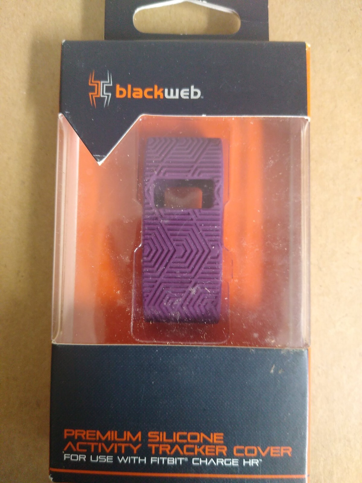 Blackweb: Premium Silicone Activity Tracker Cover For Use With Fitbit Charge HR