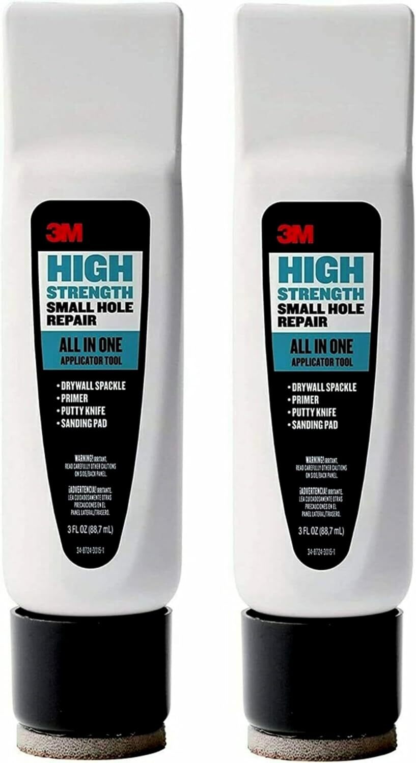 3M Small Hole Repair High Strength, All in One Applicator Tool, 2-Pack,...