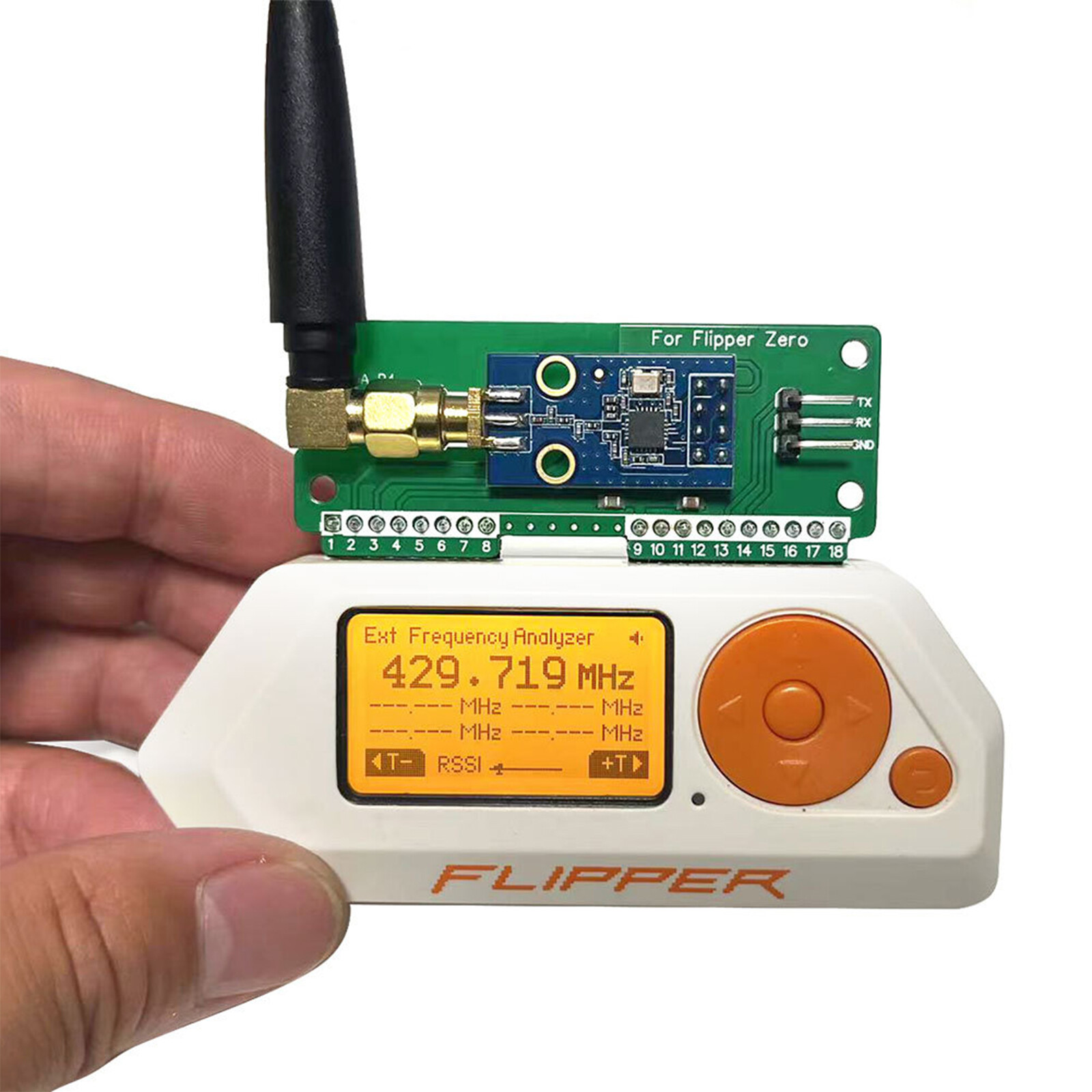 For Flipper CC1101 SubGhz External SubGhz Module Frequency Analyzer 433MHz