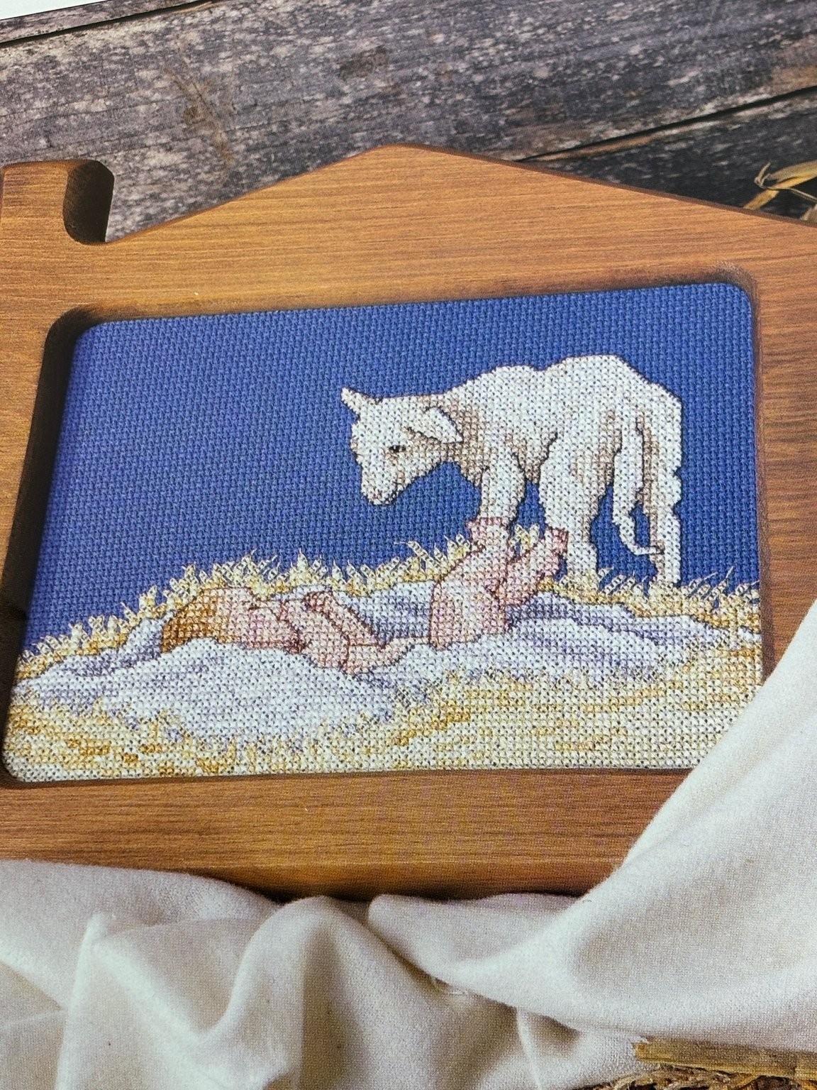 Lamb of God Counted Cross Stitch Pattern Magazine Pages