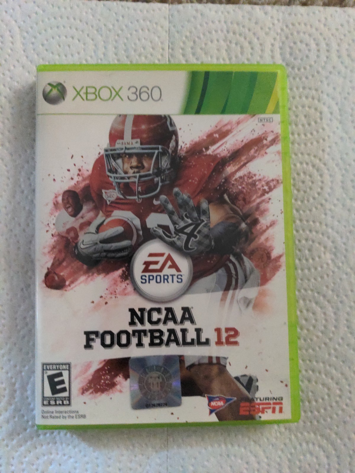 Xbox 360: NCAA Football 12 - Microsoft Xbox 360 - CASE ONLY