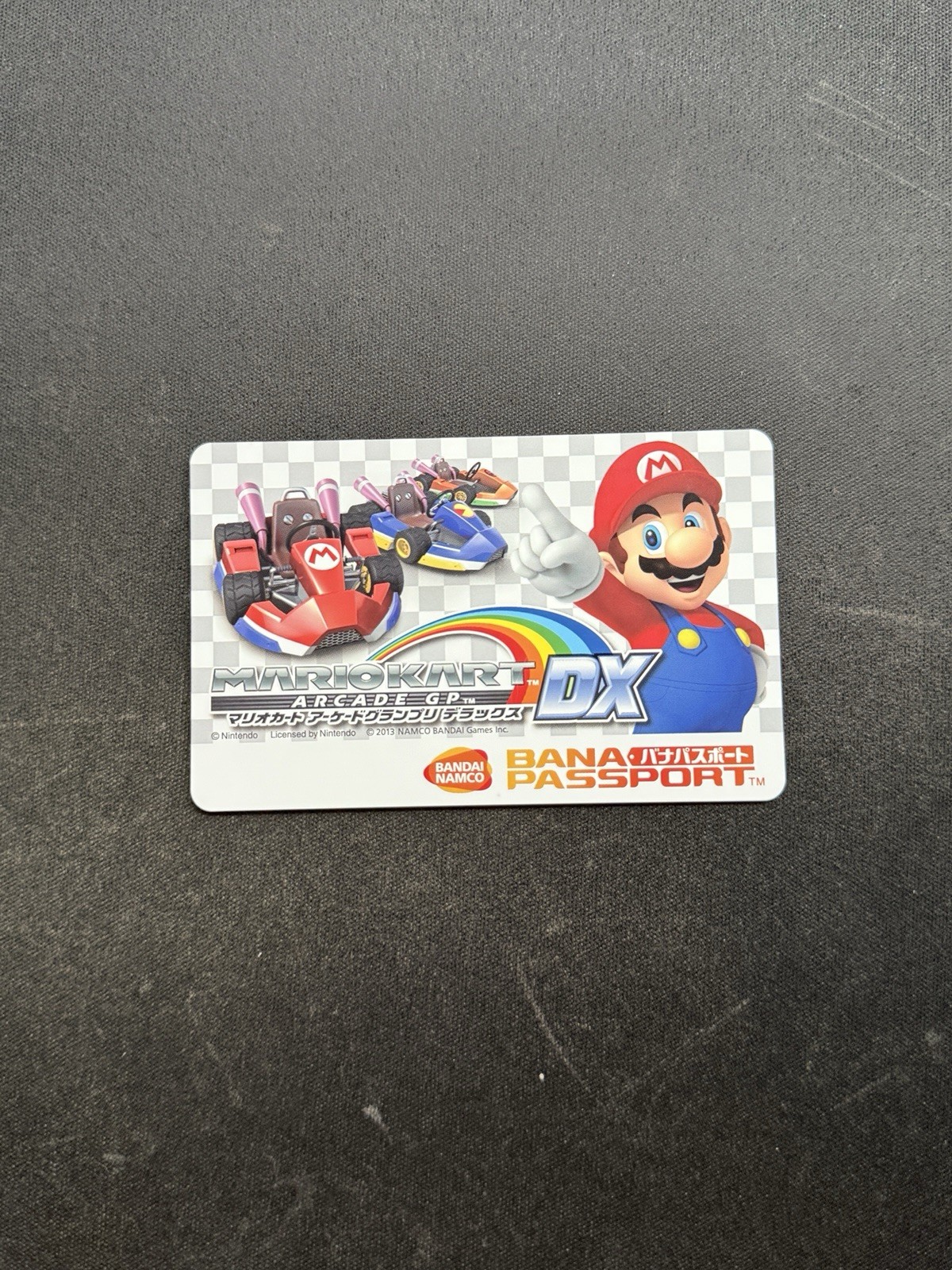 SHIPS FROM USA Bandai Namco BANAPASSPORT Card Mario Kart Arcade GP DX