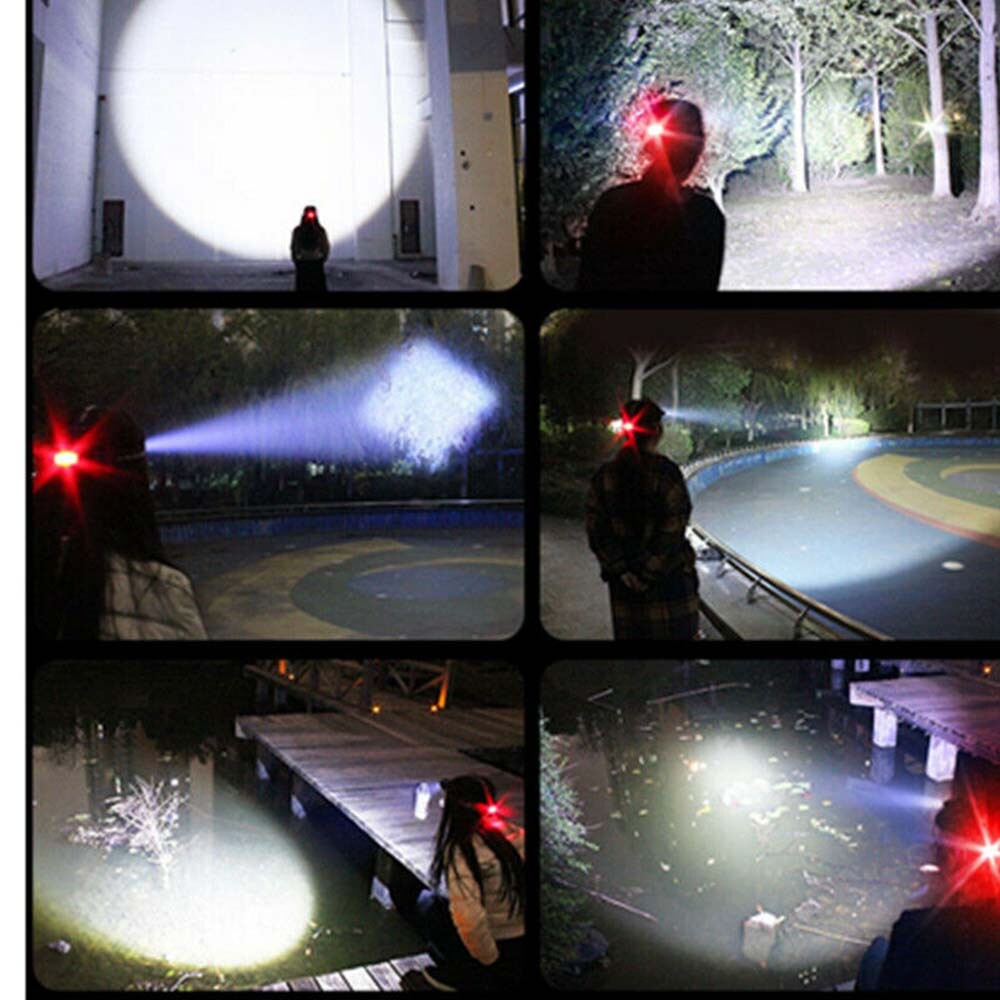 990000LM Super Bright LED Headlamp Rechargeable Headlight Flashlight Head Torch
