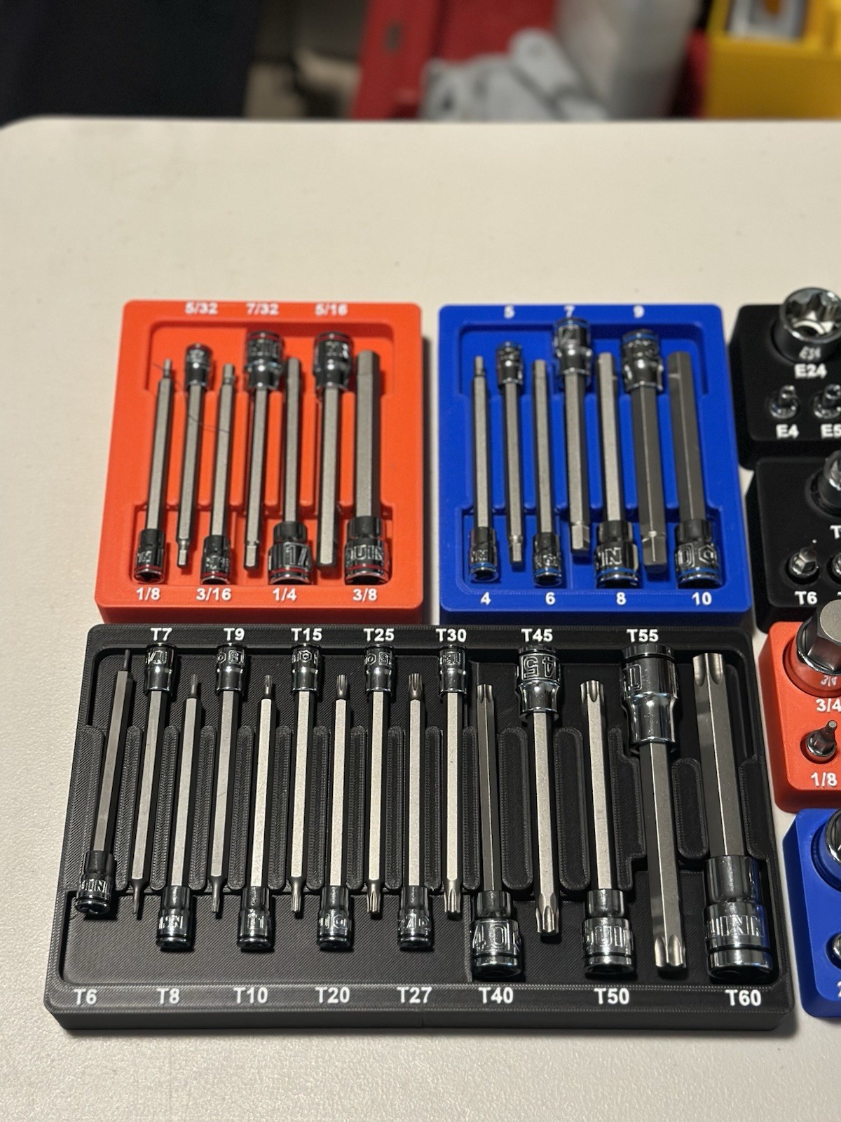Quinn Master Bit Socket Organizer – Fits Harbor Freight 87pc Set #70347