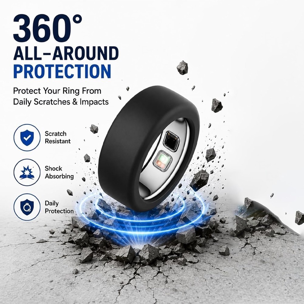 Silicone Protective Case 12pcs for Oura Ring 5 S 6 7 8 9 for M 10 11 12 13