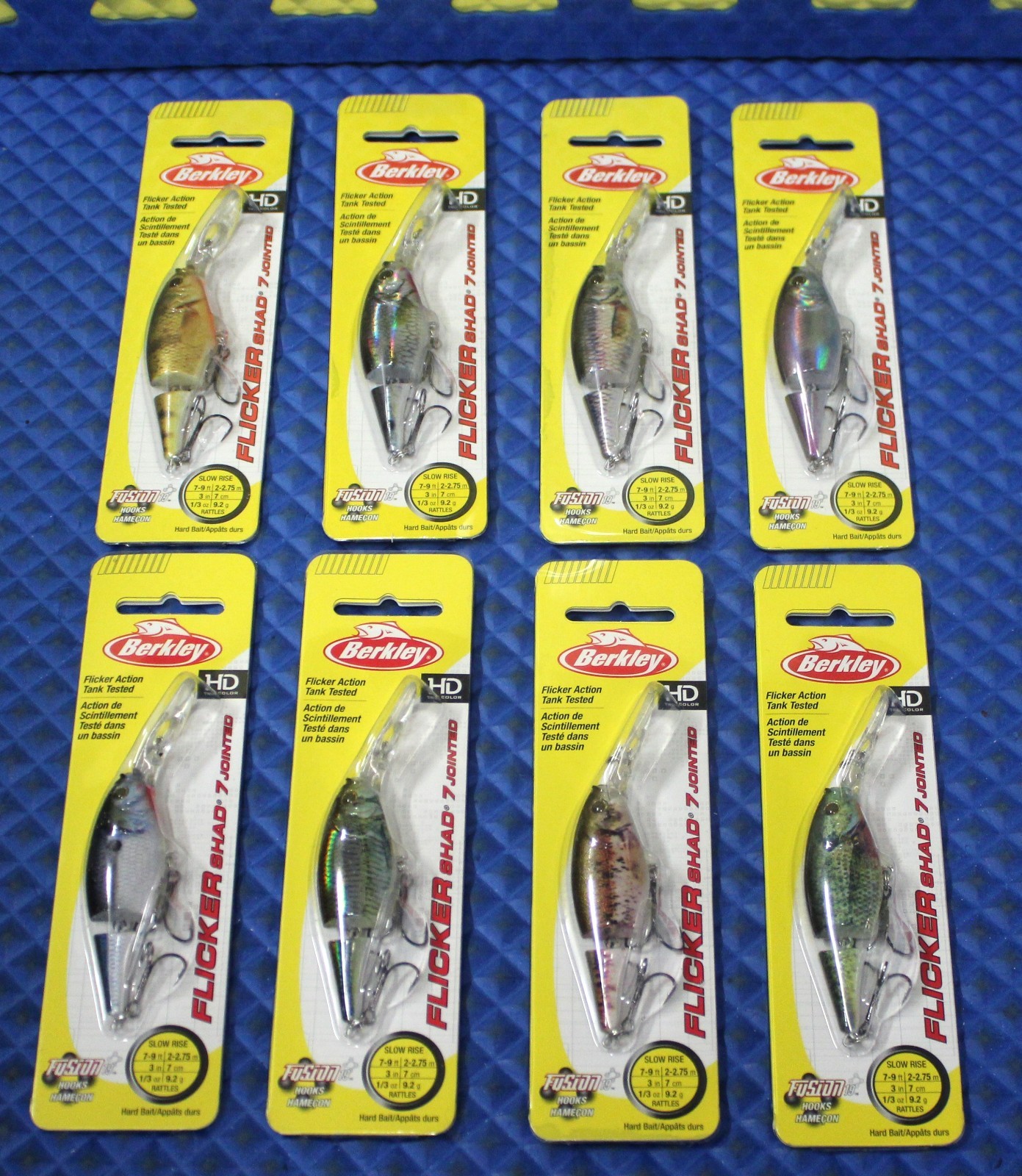 Berkley Flicker Shad 7 Jointed 7'-9' Slow Rise 3" FFSH7J HD CHOOSE YOUR COLOR!