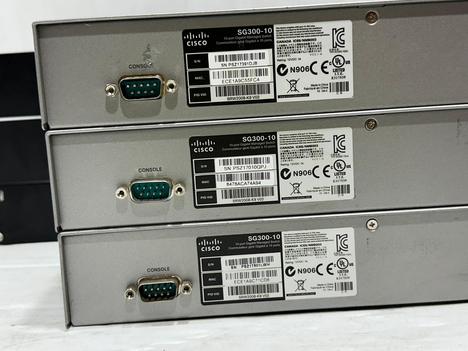 Cisco SG300-10 Managed Switch #4152 (One)THS