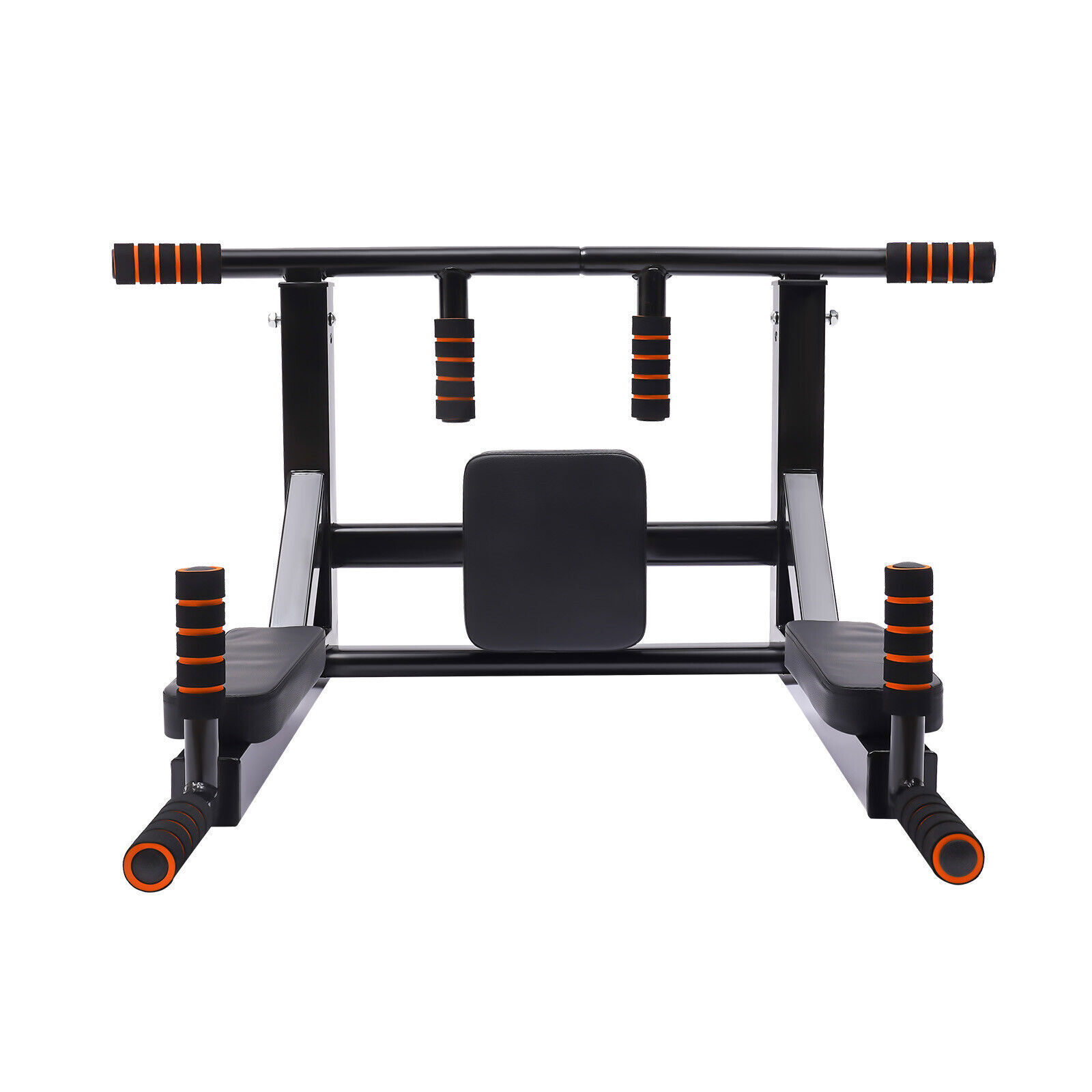 Pull Up Bar Raise Dip Station Vertical Knee Exercise Equipment Home Wall-Mount