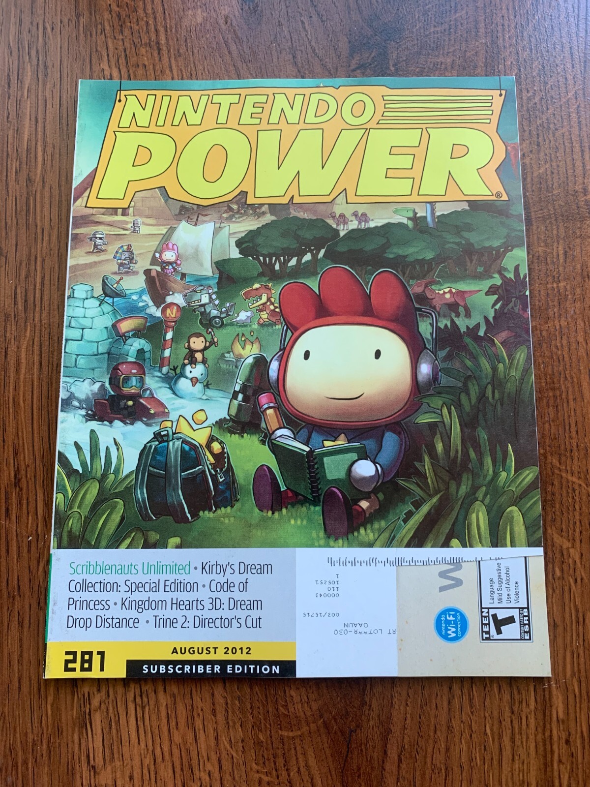 Nintendo Power Magazine Volume 281 August 2012 Scribblenauts Unlimited