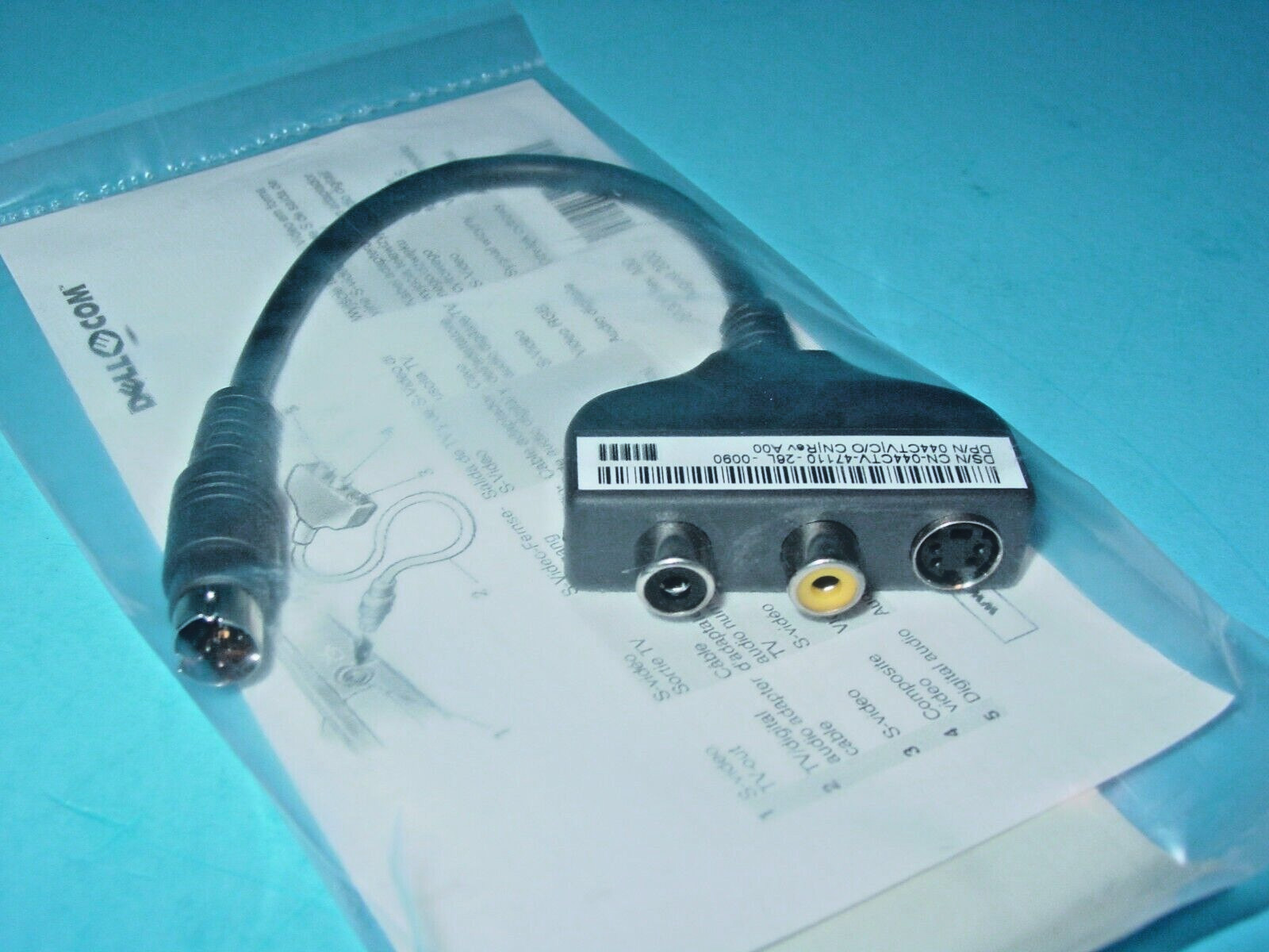 Dell S-VIDEO Cable TV-OUT For Dell Inspiron & Latitude & Others 70TVD / 44CTV