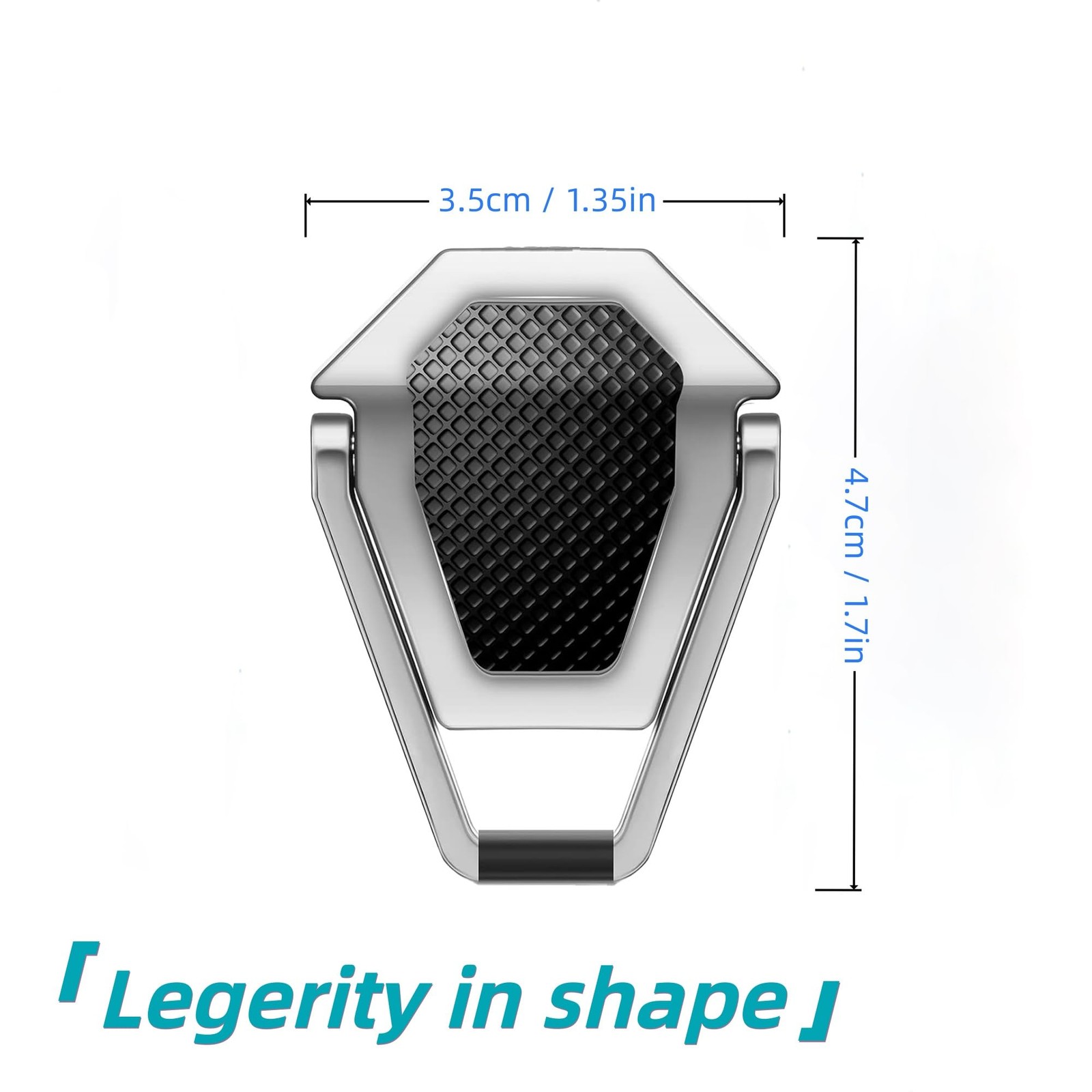 Foldable Laptop Stand Portable Invisible Cooling Riser Feet Legs Silver 2PCS
