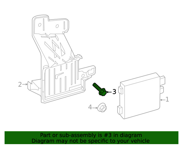 Genuine Ford Blind Spot Detection System Warning Sensor Bolt W503901-S424