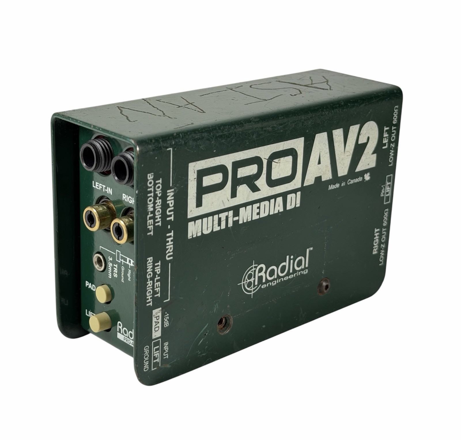 Radial ProAV2 MultiMedia DI Two-Channel Multimedia Direct Box
