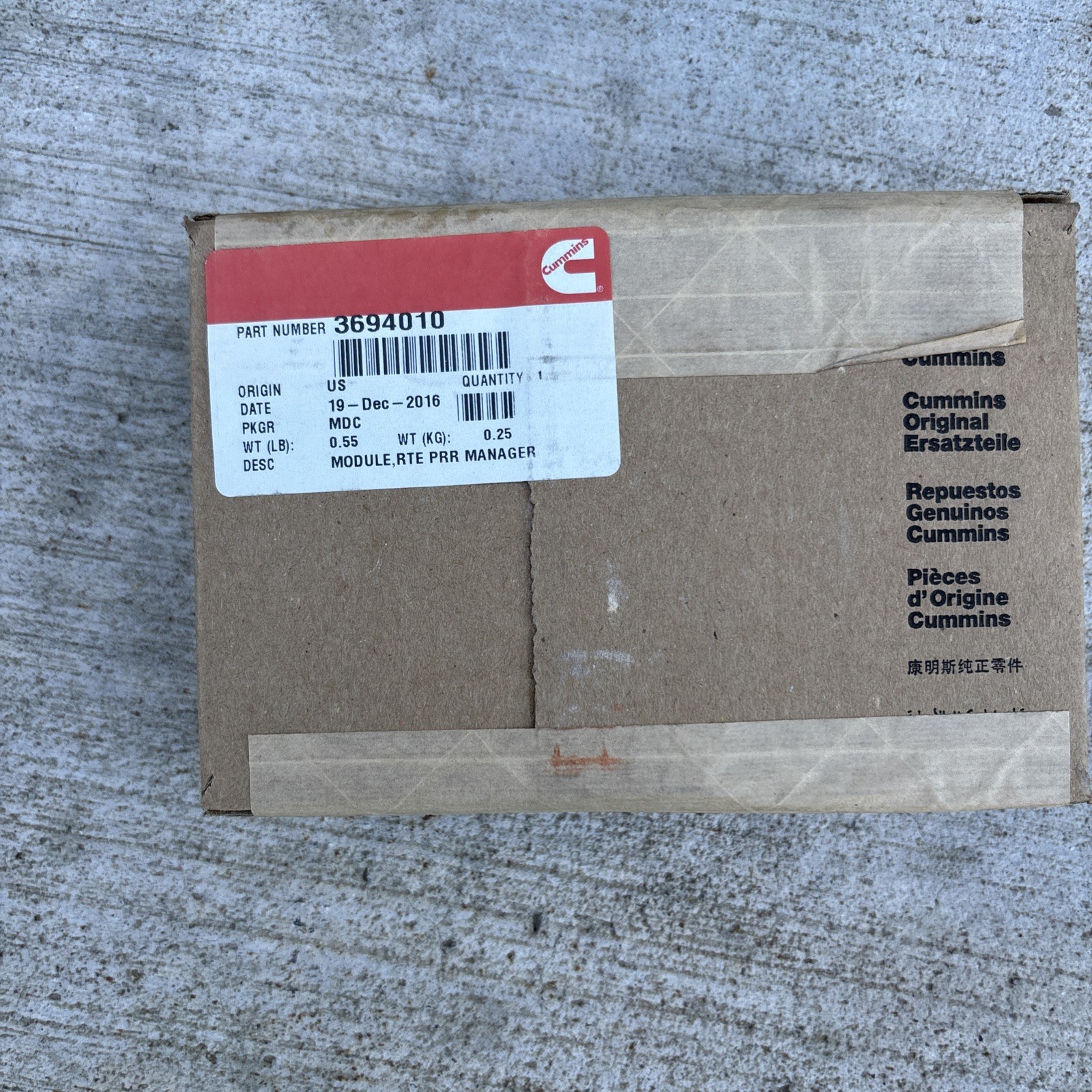 CUMMINS 3694010 - Route Parameter Manager Module