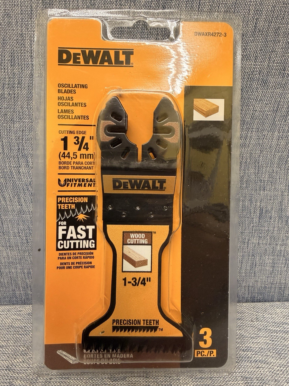 DEWALT DWAXR4272-3  1-3/4"Oscillating Blades 3pc