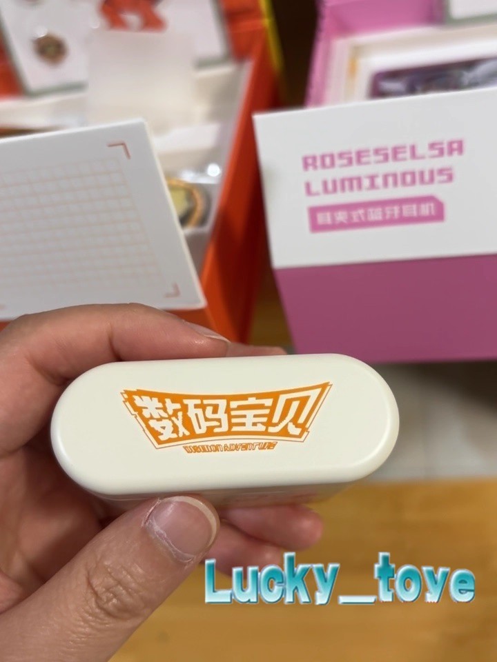Anime Official Digimon Agumon Clip on Wireless Bluetooth Earphone Gift Box