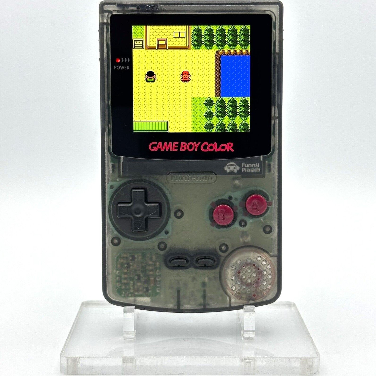Nintendo Game Boy Color GBC IPS Q5 Laminated Backlight Backlit  Smoke DMG