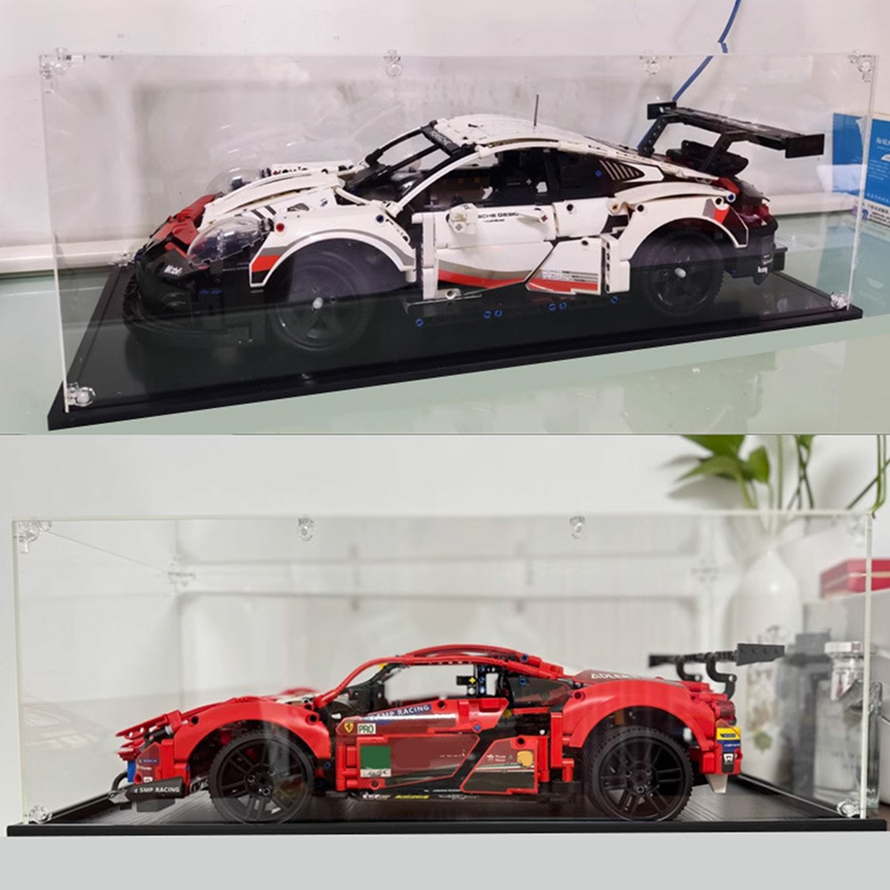 Acrylic Display Case Clear Plastic Box Dustproof For 1:24 Collectibles Car Model