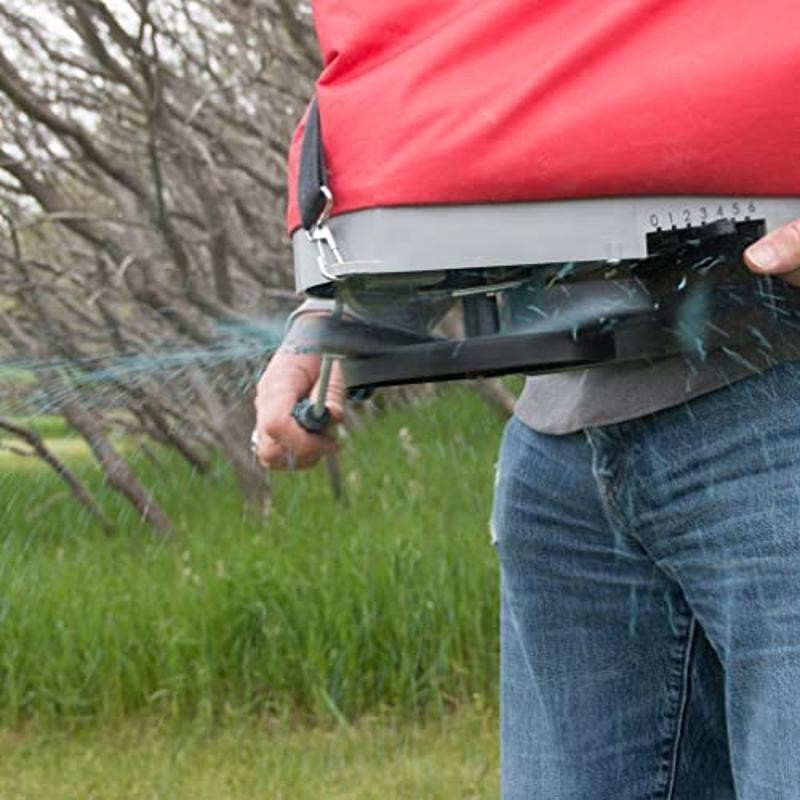25lb Handheld Bag Seed Spreader W/ Waterproof Bag & Adjustable Shoulder Strap US