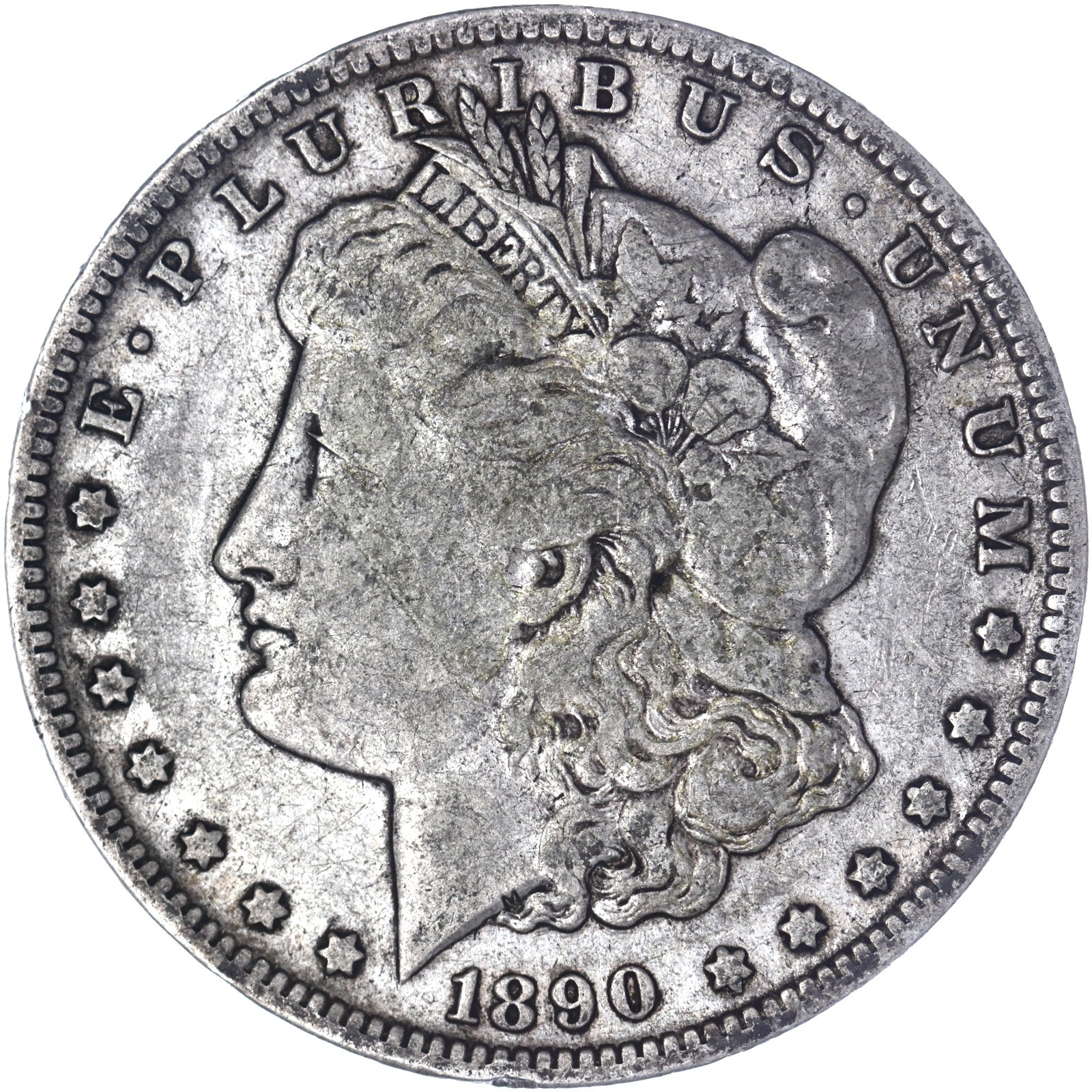 1890 O Morgan Silver Dollar Very Fine VF See Pics B557