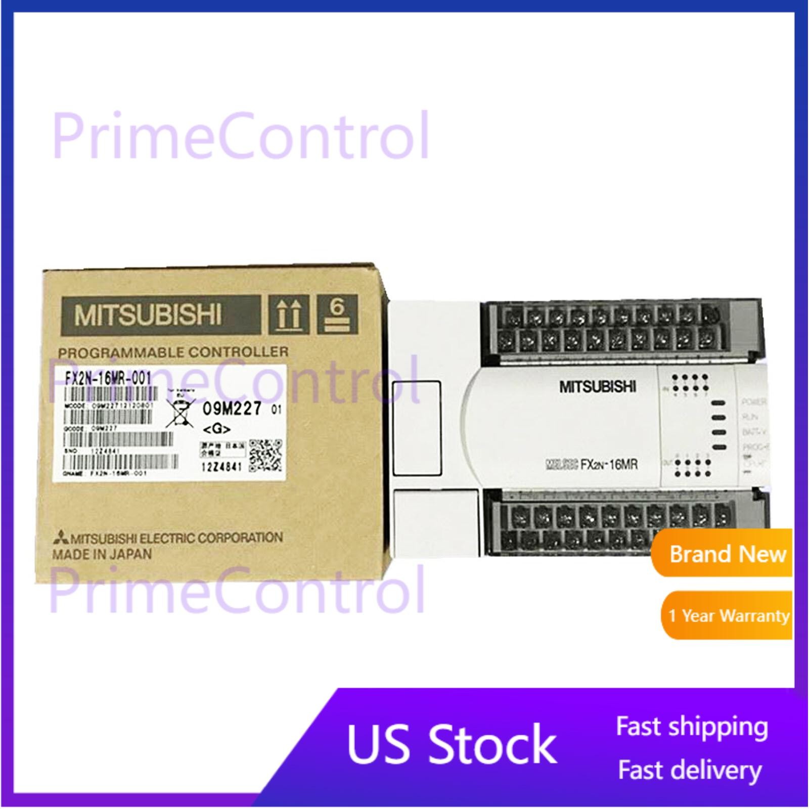 MITSUBISHI FX2N-16MR-001 FX2N16MR001 PLC Programmable Controller US Free TAX