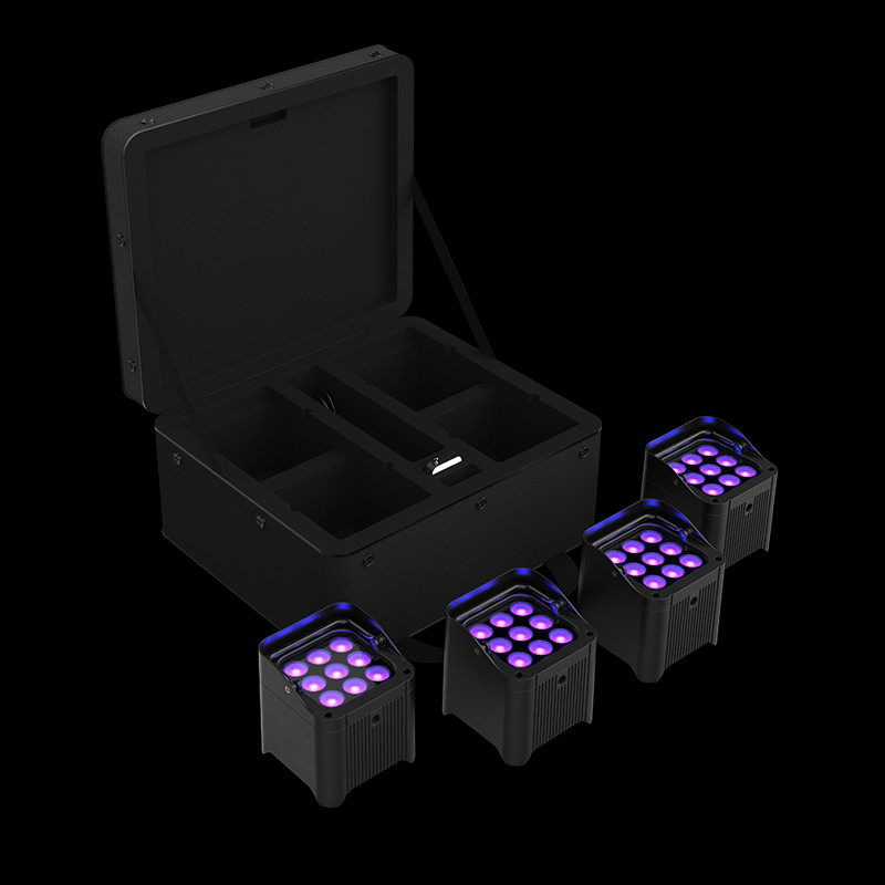 Chauvet DJ Freedom Par H9 IP X4 Battery-Powered IP54 RGBAW+UV LED PAR Kit with