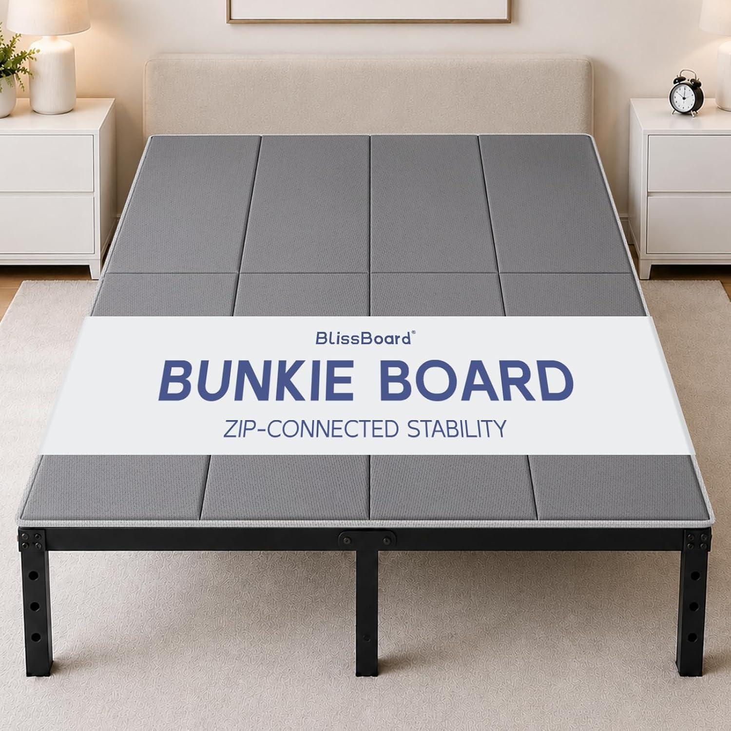 Bunkie Board Queen Size 60"X80" 10Mm | Heavy Duty Quiet Moisture-Resistant Bed B