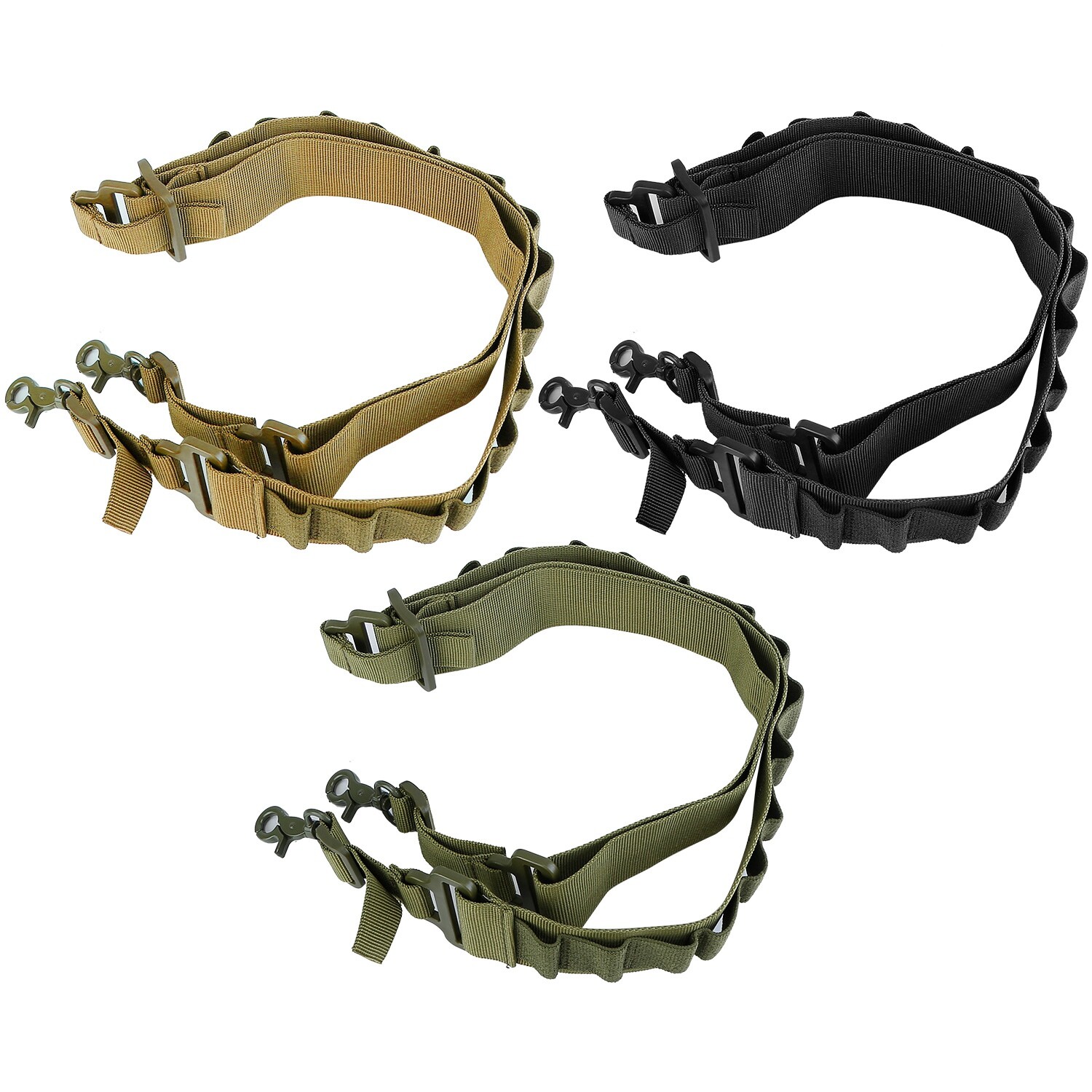Tactical Two Point Sling Strap Rifle Gun Sling Shoulder Strap with 2 QD Buckle