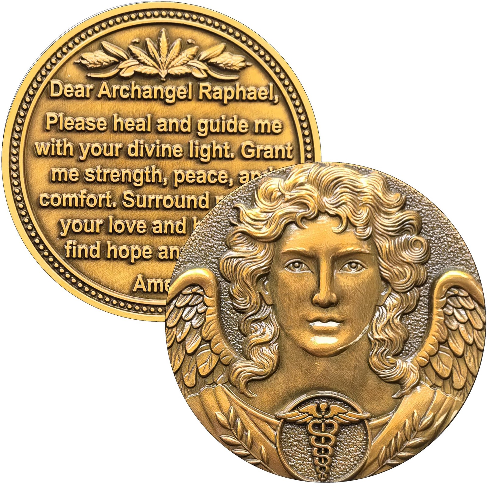 Archangel Raphael Healing Coin - 1.57 Inch Spiritual Inch, Single