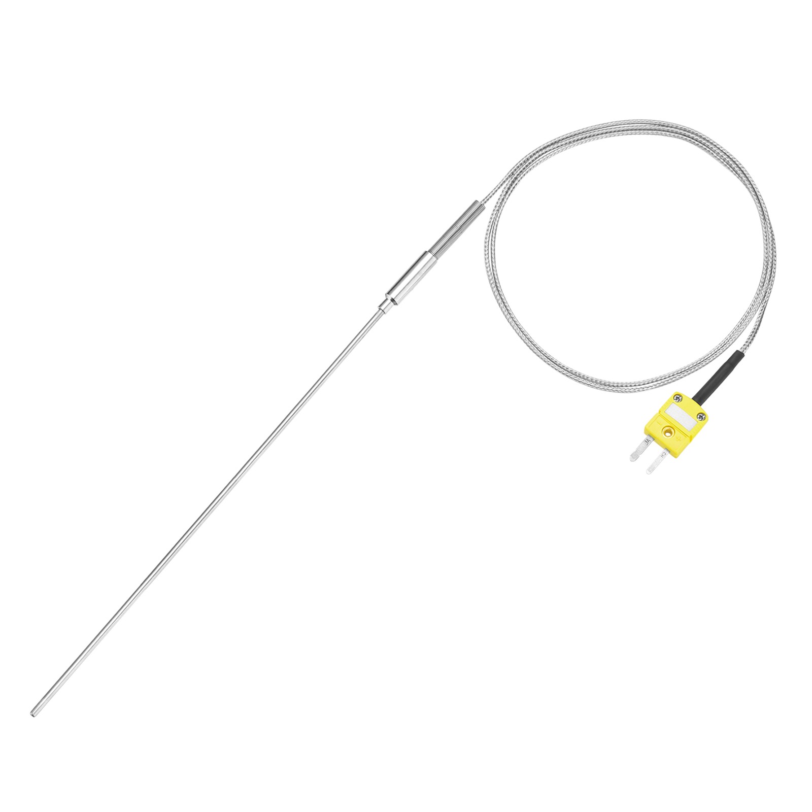 K Type Thermocouple with Plug,Temperature Sensor -50 to 1100°C 2 x300mm 3.3ft