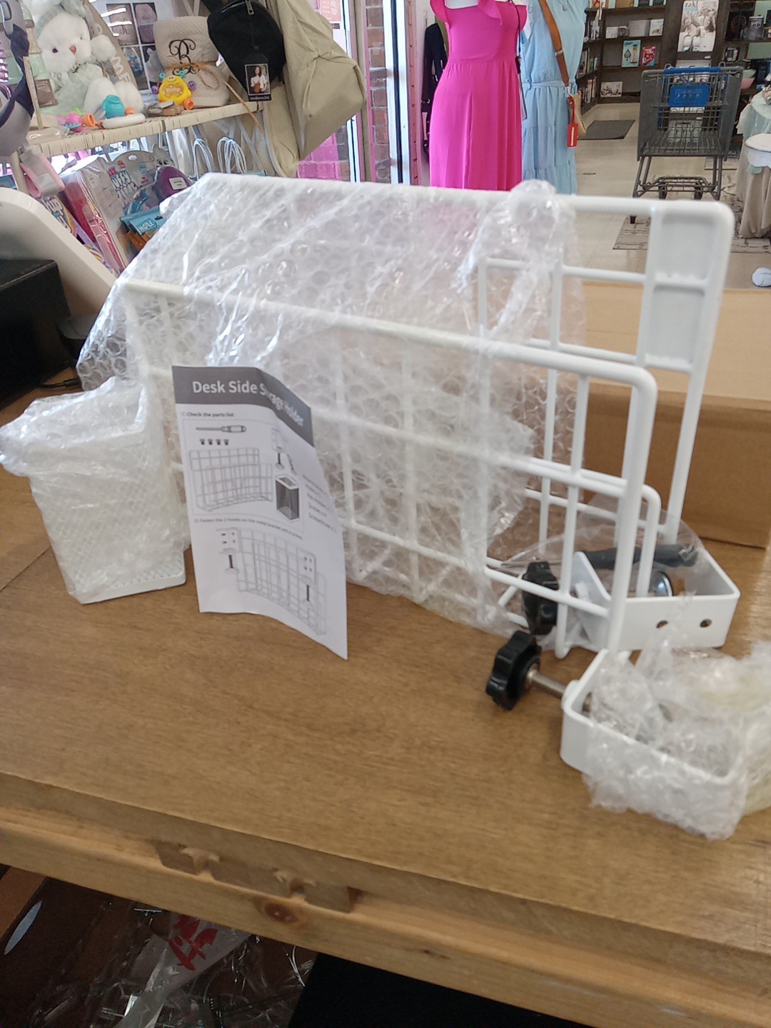 Desk Side Storage Clamp On Storage For Office