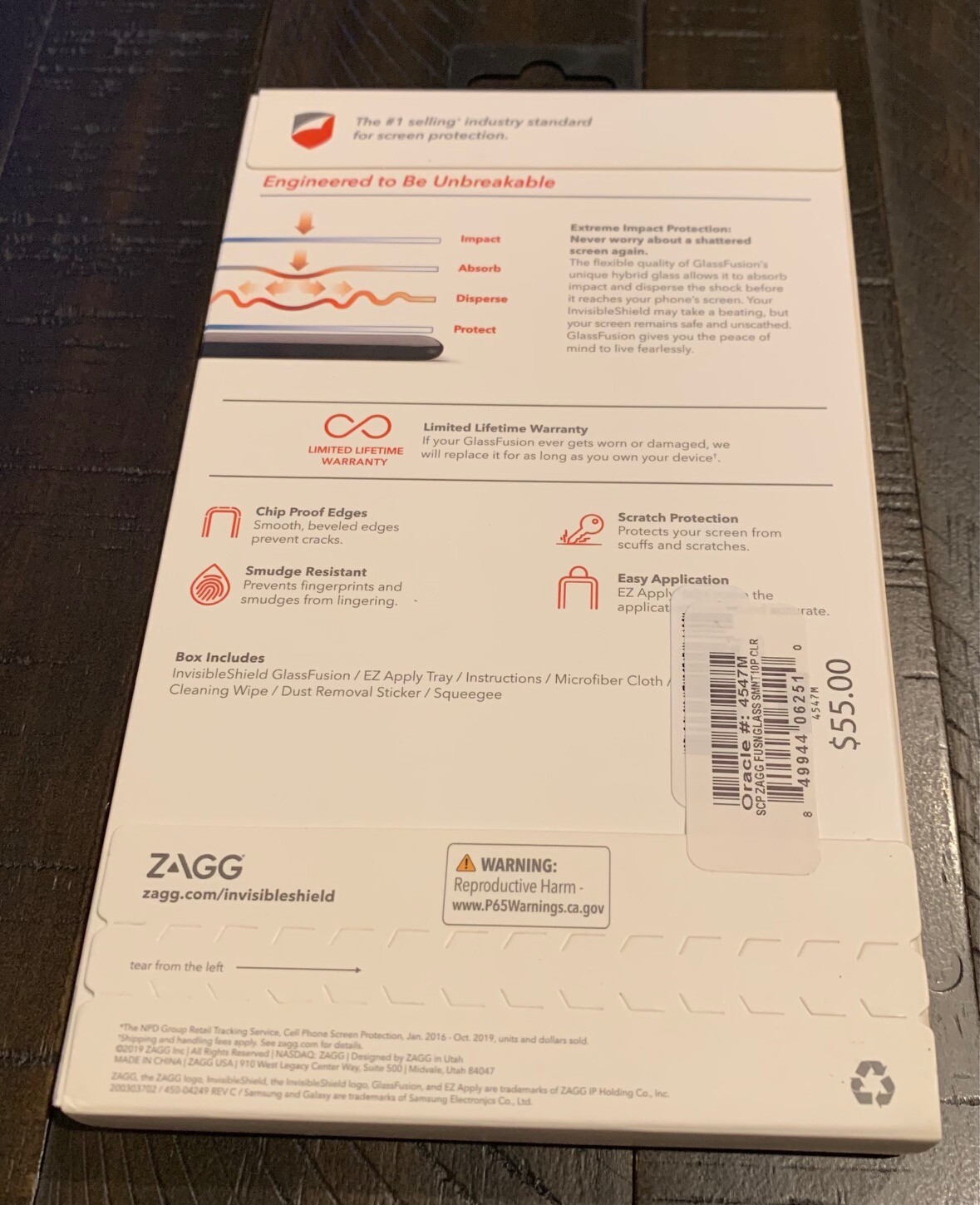 Zagg GlassFusion Screen Protection for Samsung Note 10+ PLUS