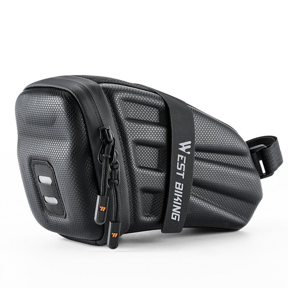 West Biking Bicycle Hard Shell Road Mountain Bike Tail Saddle Seat Bag Cycling