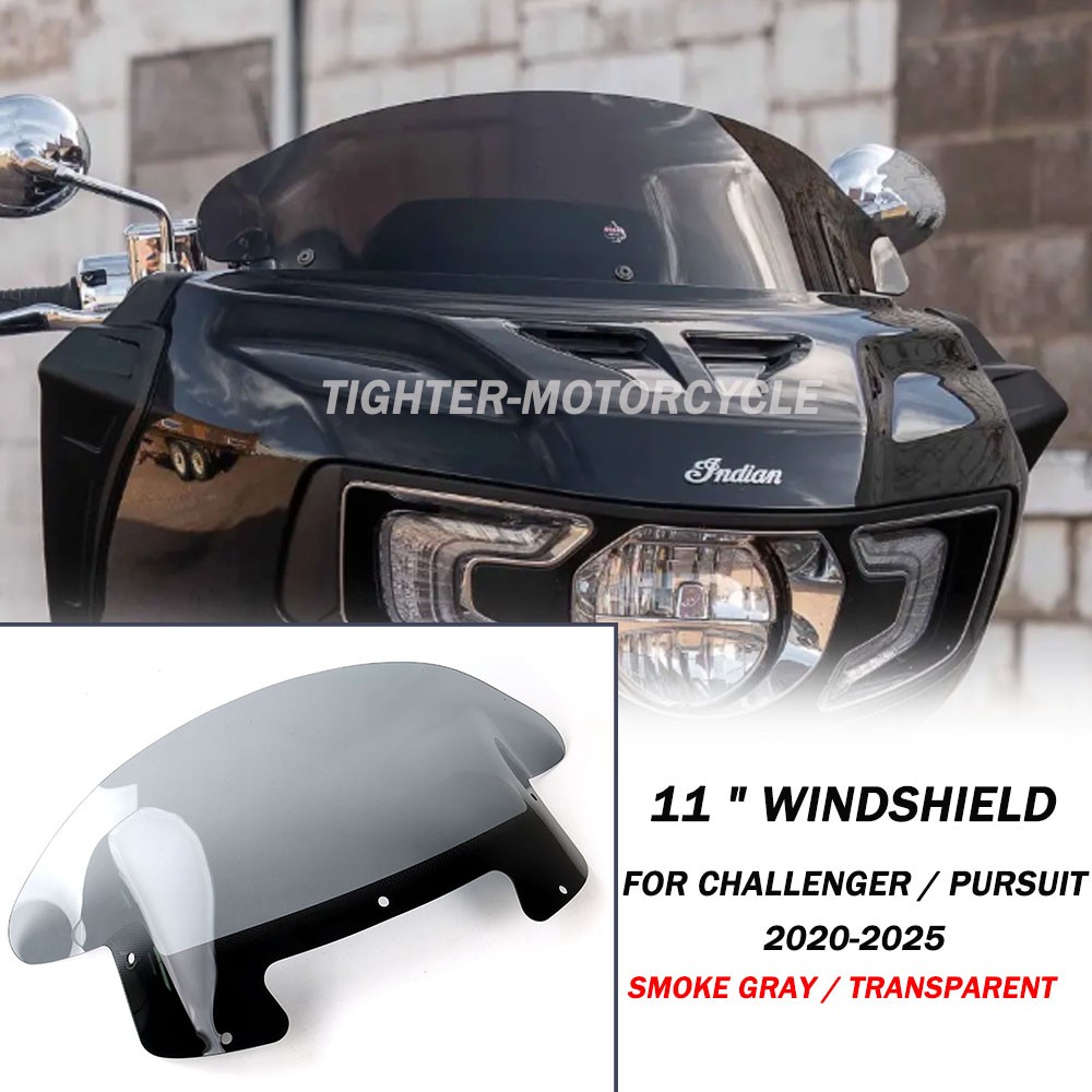 11" Flared Windshield For Indian Challenger Pursuit 2022-2025 Fairing Windscreen