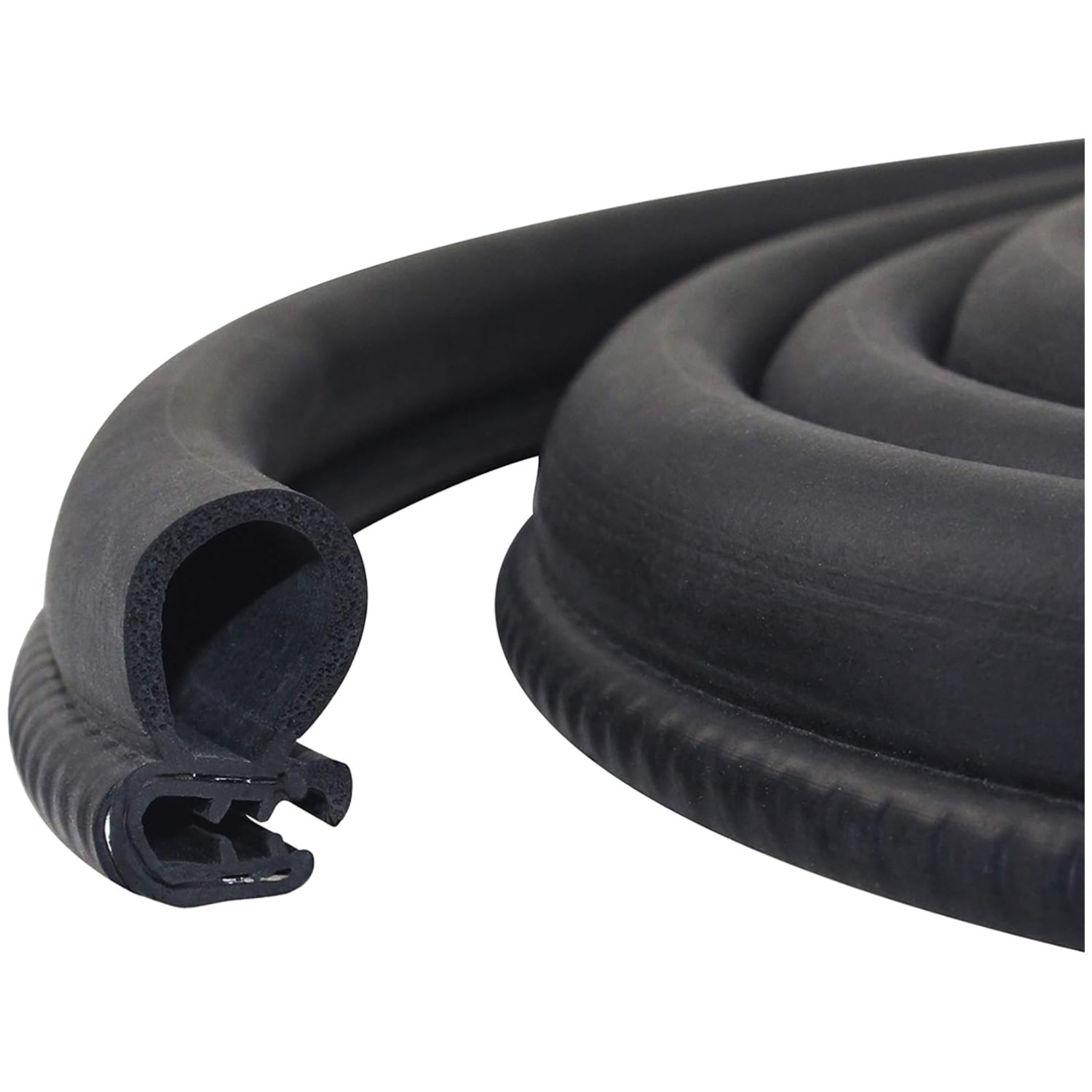 20 Ft Weather Resistant Automotive Door Seal Strip - Easy to Install Rubber Trim