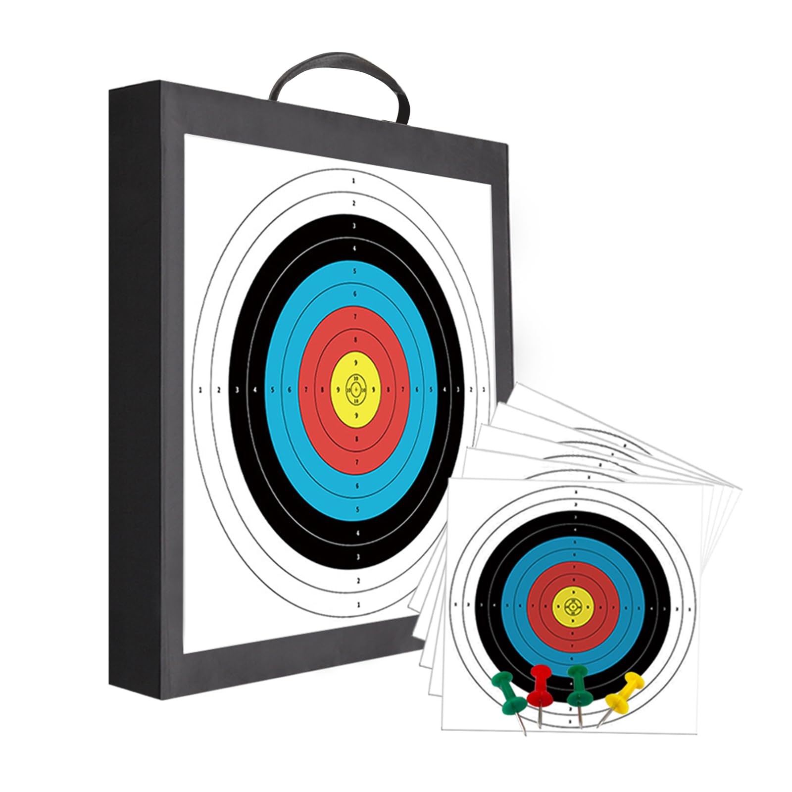 - QI HUO JU - Foam Archery Target 20 inches x 20 x 2", Black