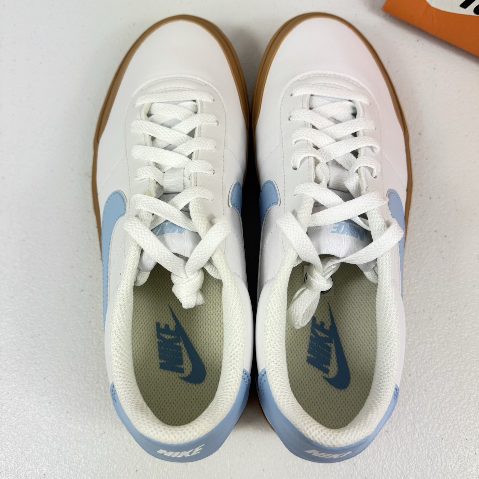 Nike Court Shot Sneakers White Blue Gum Men’s Sizes 7 8 9 10 Style FQ8146-114