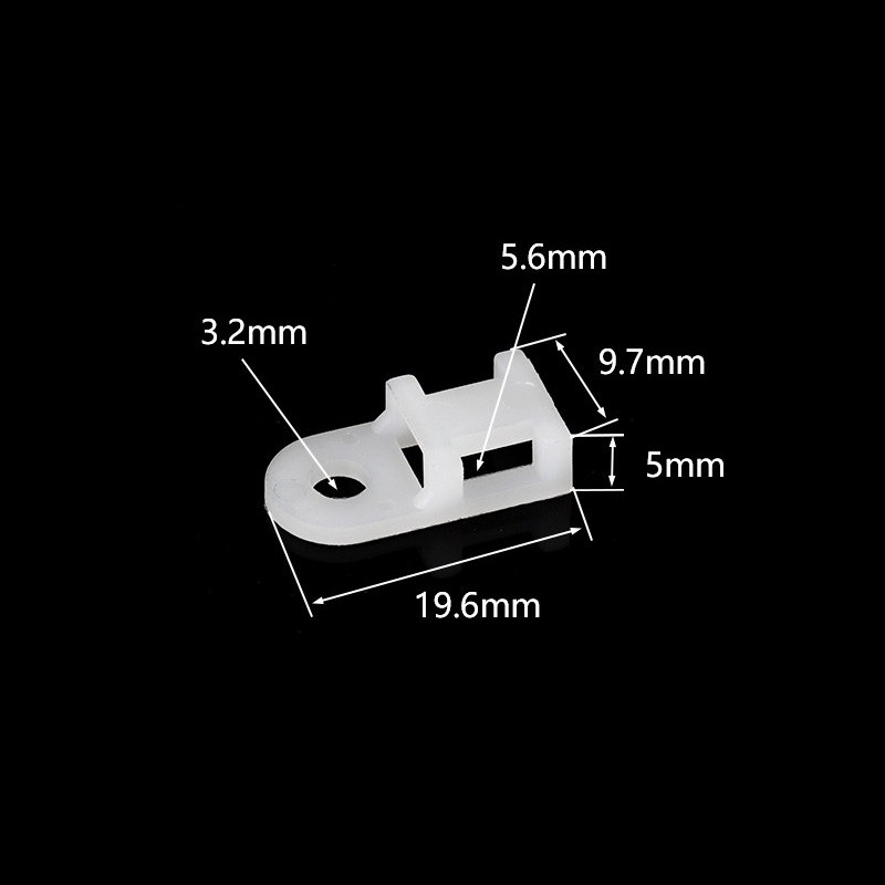 Cable Tie Base - Wire Clips Mounts Saddle Cradle Bases Clamps Cable Ties Holder