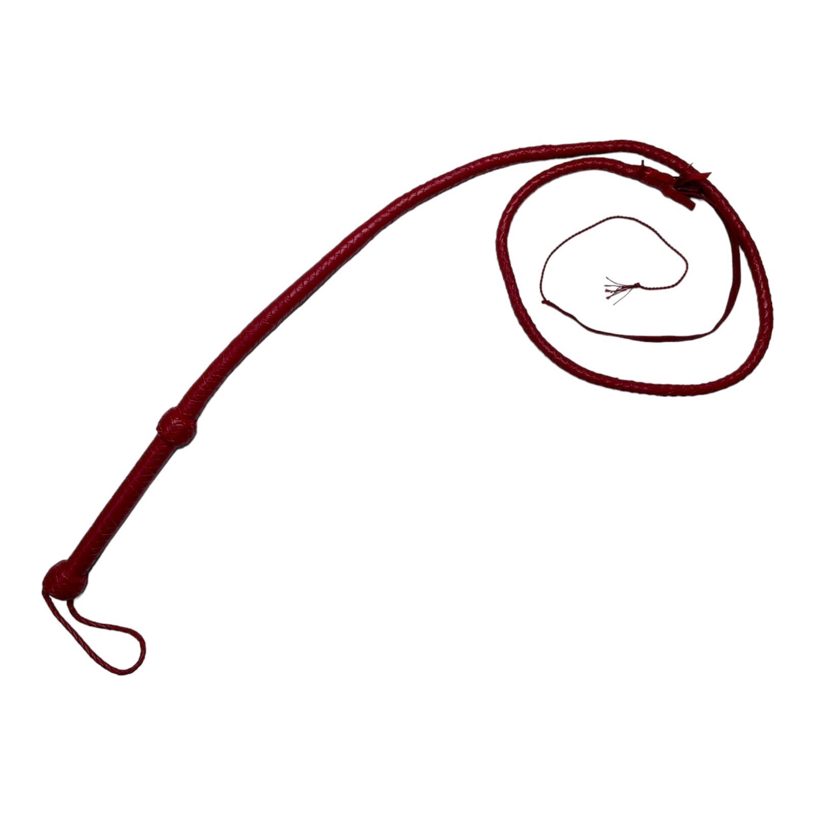 Calf Real Leather Bullwhip 8 Feet Long 12 Plait Bullwhip Heavy Loud Crack-Sound