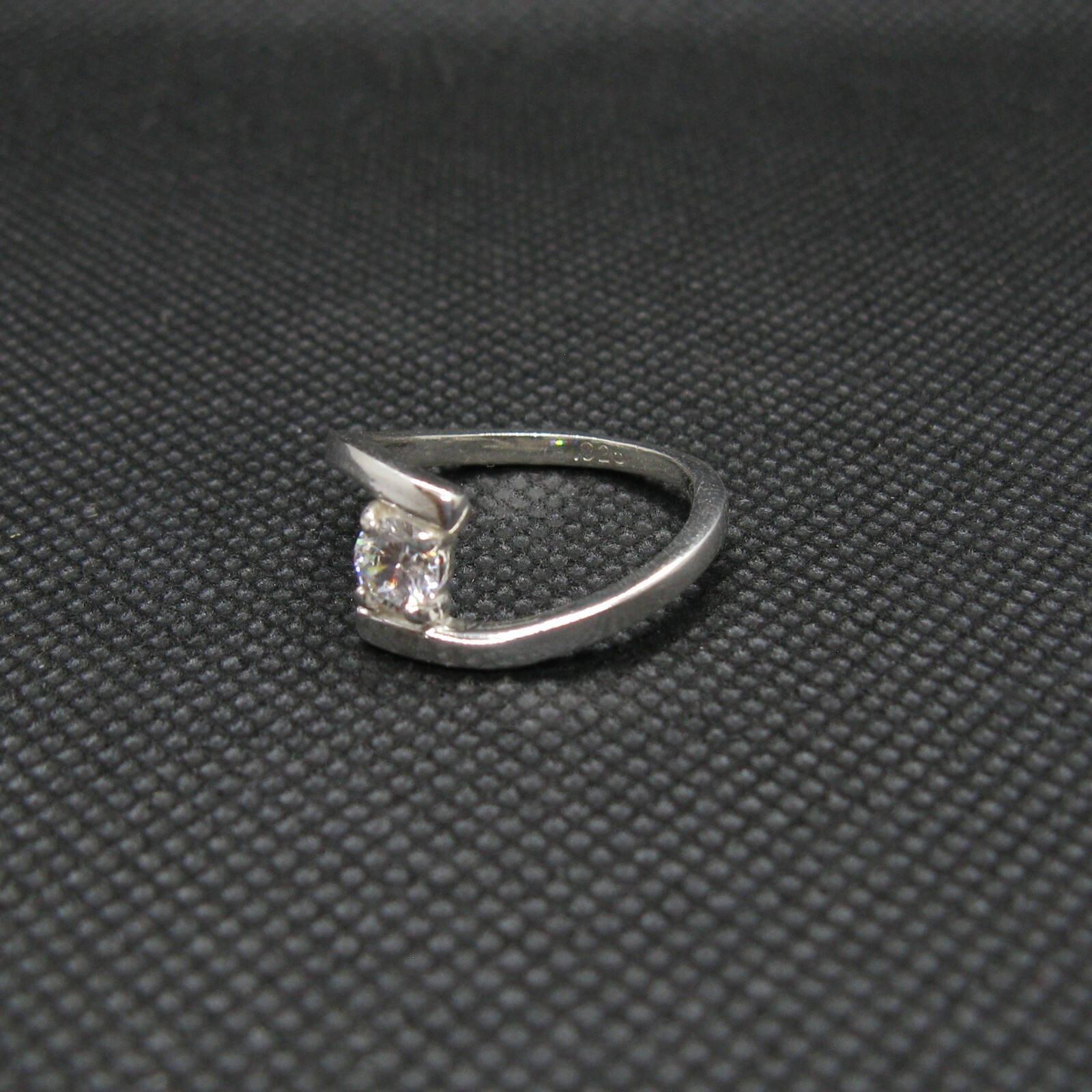 Genuine Sterling Silver Solitaire Ring Solid Hallmarked 925 4.5mm Cubic Zirconia