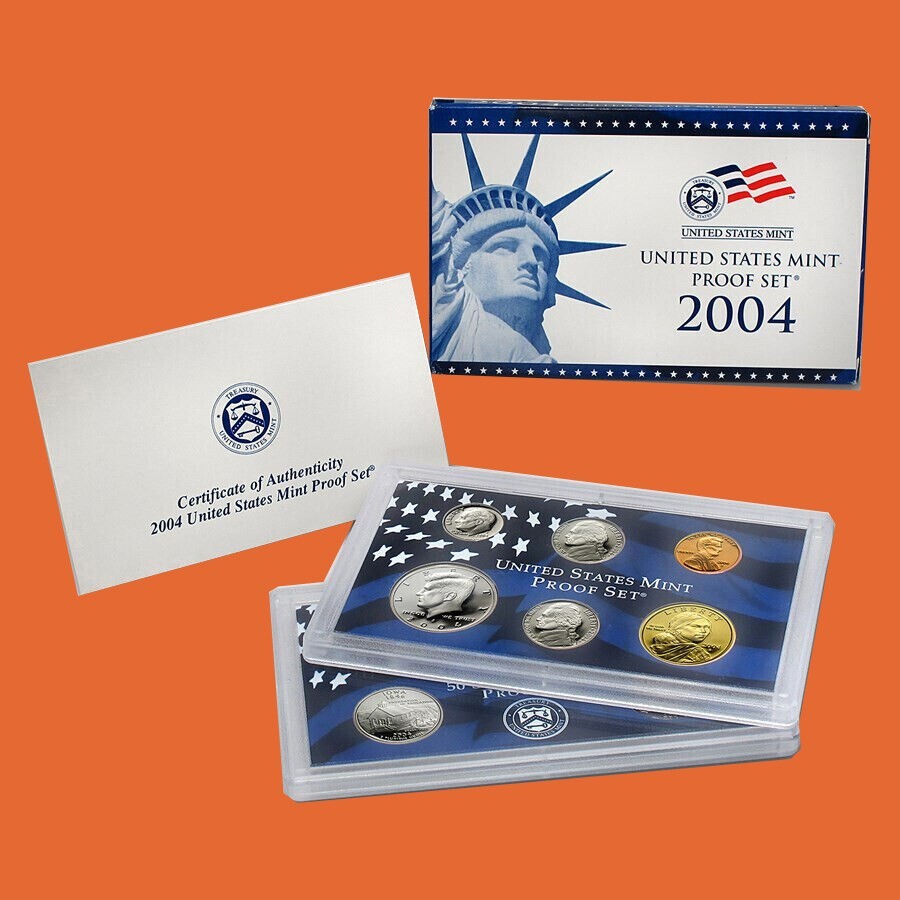 2004 US Proof Set ~ 10 Coin ~ Original Government Packaging OGP