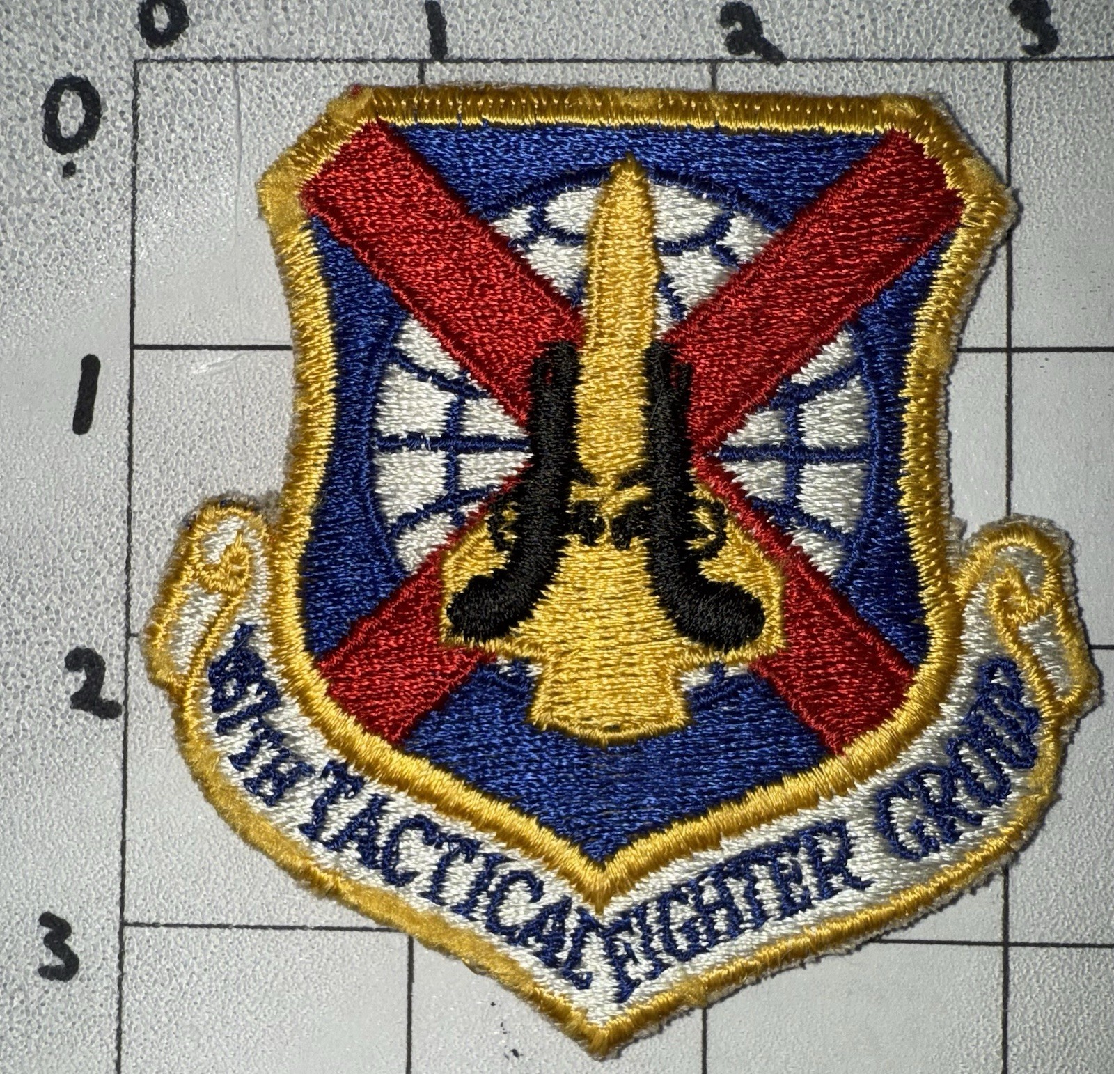Vietnam War - 1970s USAF 187th Tactical Fighter Group Patch (14)
